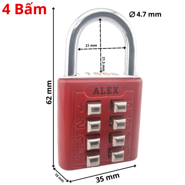 Khóa số Alex Bấm