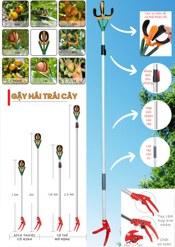 Gậy gắp/ hái trái cây